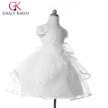 Grace Karin Short Sleeve White Lace Little Girls Party Wear Vestido Ocidental CL4606